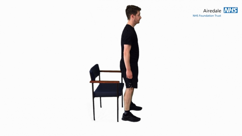 Sit to stand with arm support