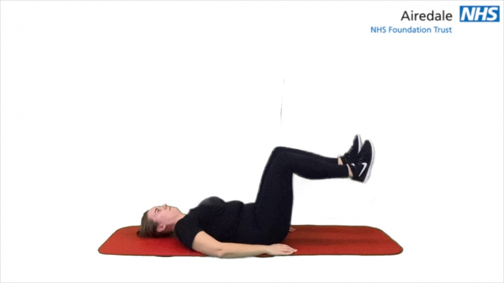 Supine heel tap