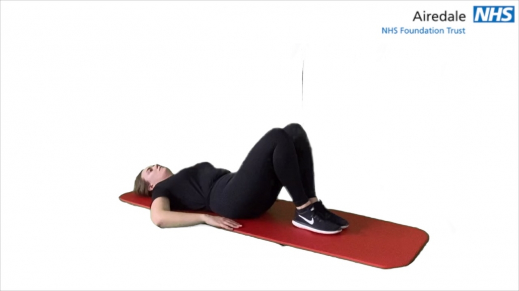 Supine knee drop